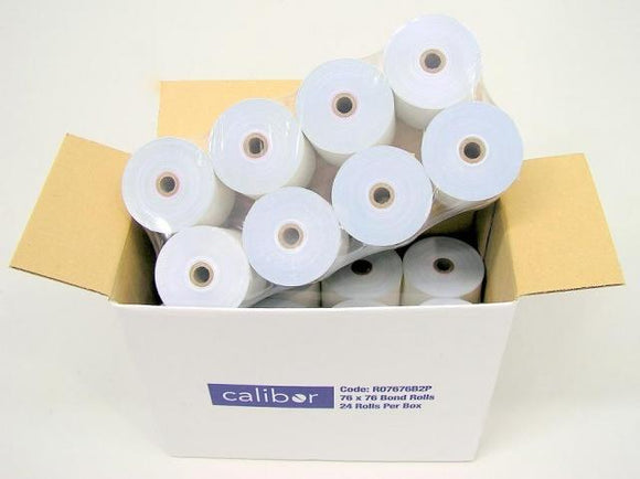 3ply Bonded Paper 76x76 24 Rolls/Box (non-thermal)
